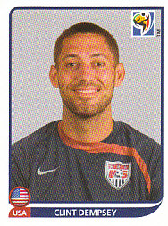 Clint Dempsey USA samolepka Panini World Cup 2010 #216